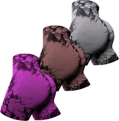 OVESPORT Workout Shorts for Women Scrunch Butt Lifting High Waisted Yoga Gym Seamless Booty Biker Shorts