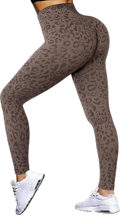 OMKAGI Scrunch Butt Workout Leggings for Women High Waisted Tummy Control Yoga Gym Pants
