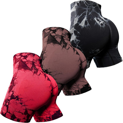 OVESPORT Workout Shorts for Women Scrunch Butt Lifting High Waisted Yoga Gym Seamless Booty Biker Shorts