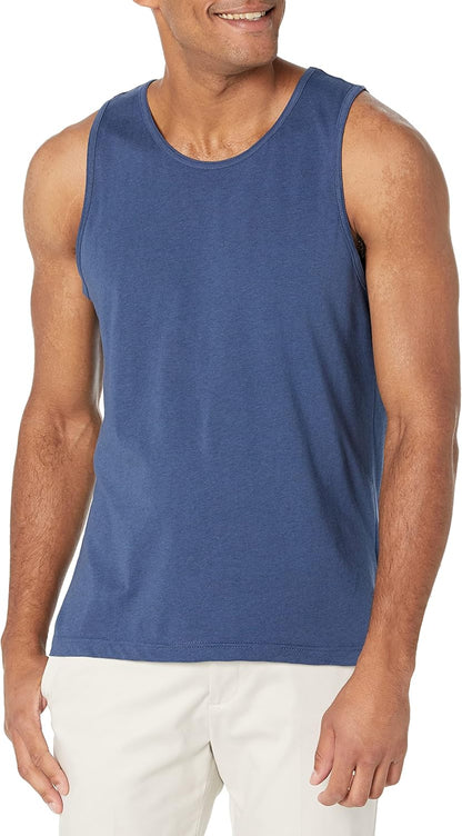 Amazon Essentials Men's Active Quick Dry Tech Stretch Moisture Wicking Lightweight Gym Tank Top
